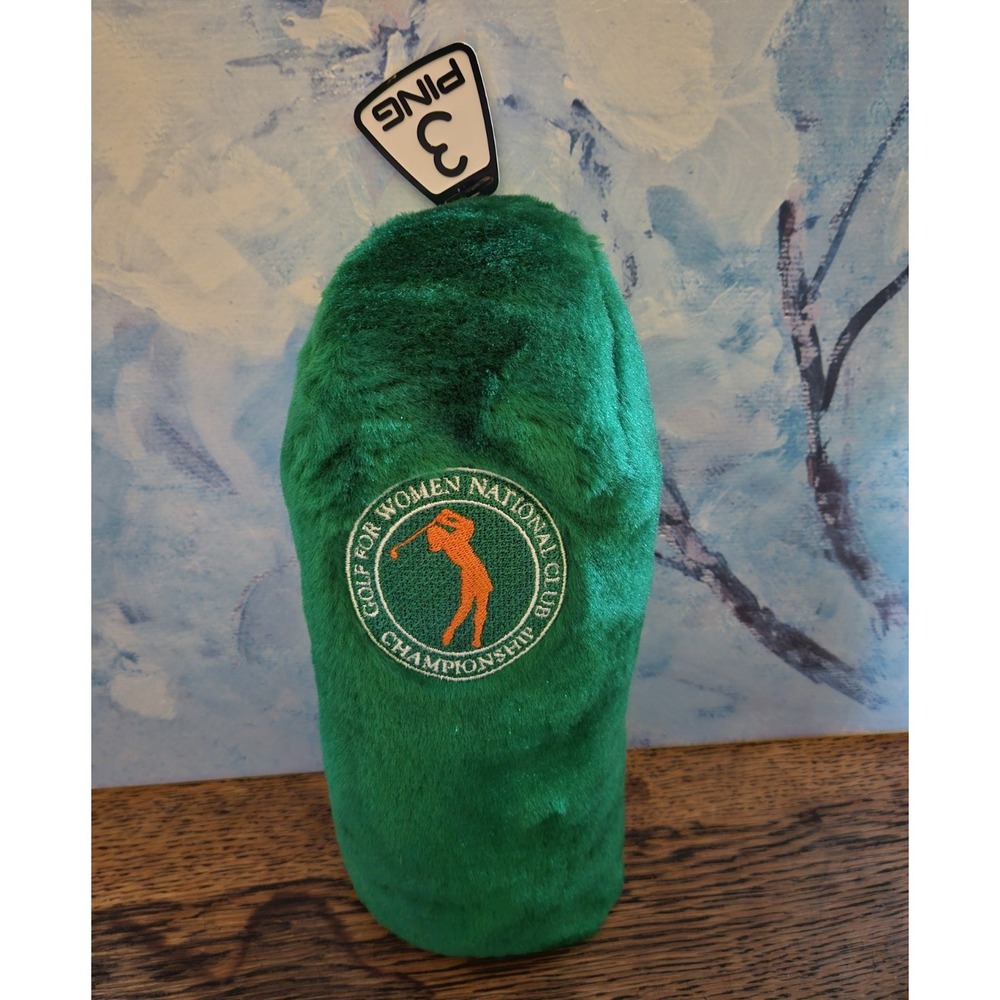 PING 3 Green Wood Golf Head Cover Plush U.S. Women National Championship  NEW
